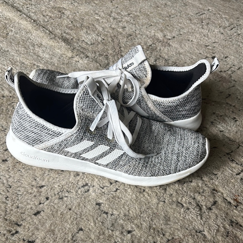 Adidas Gray Cloudfoam Sneakers